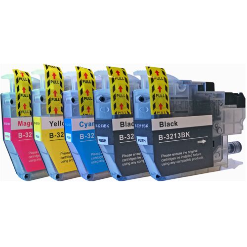 TonerPartner Multipack Kompatibel zu Brother LC3213 enthält 5x Tintenpatrone
