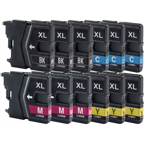 TonerPartner Multipack Kompatibel zu Brother LC985 enthält 12x Tintnepatrone