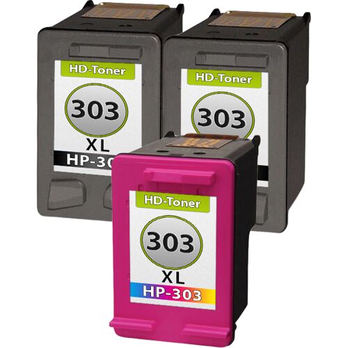 TonerPartner Multipack Kompatibel zu HP 303 XL T6N03AE / T6N04AE enthält 3x Druckkopfpatrone