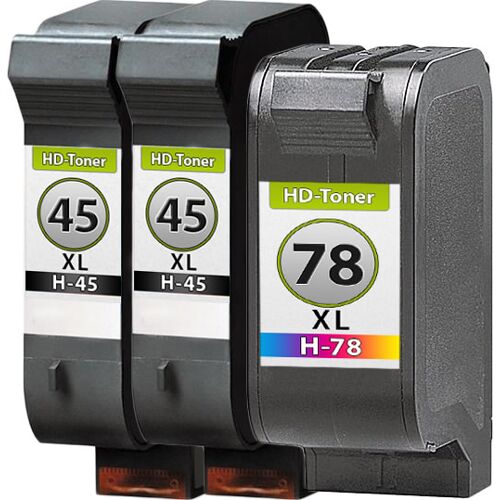 TonerPartner Multipack Kompatibel zu HP 45 51645ae / 78 C6578AE enthält 3x Druckkopfpatrone