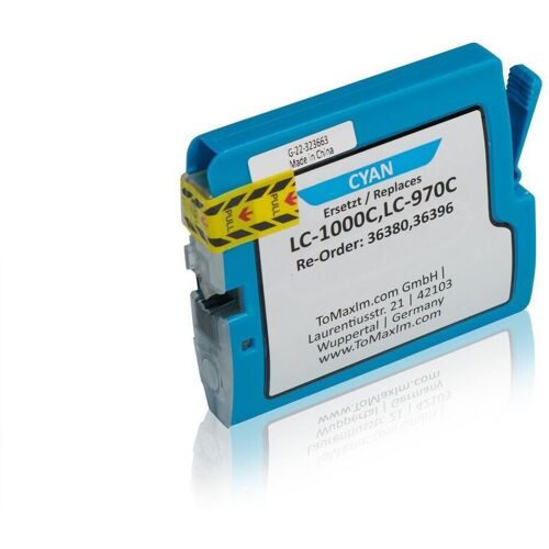 TonerPartner Kompatibel zu Brother LC-1000C XXL Tintenpatrone, cyan