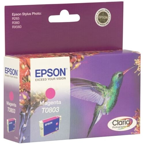 Original Epson C13T08034021 / T0803 Tintenpatrone magenta