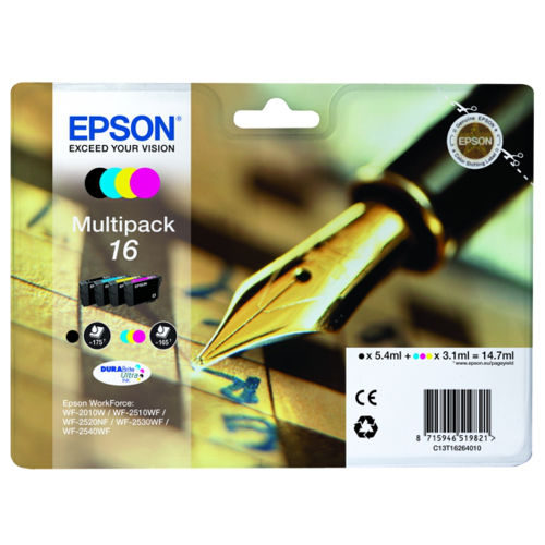 Original Epson C13T16264012 / 16 Tintenpatrone Multipack