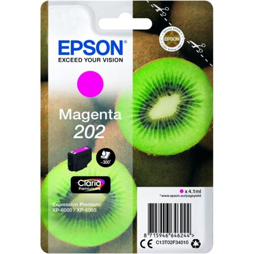Original Epson C13T02F34010 / 202 Tintenpatrone magenta