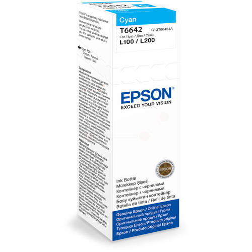 Original Epson C13T66424A / T6642 Tintenflasche cyan