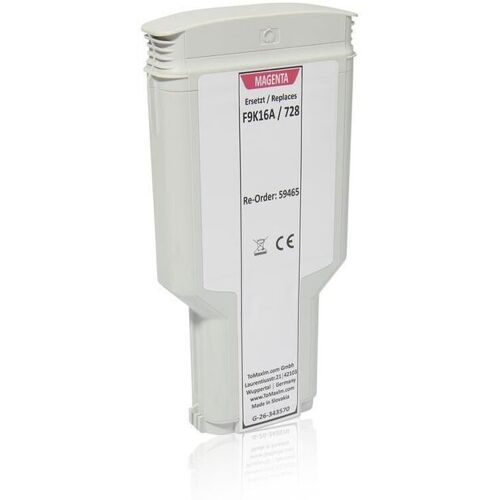 TonerPartner Kompatibel zu HP F9K16A / 728 Tintenpatrone, magenta