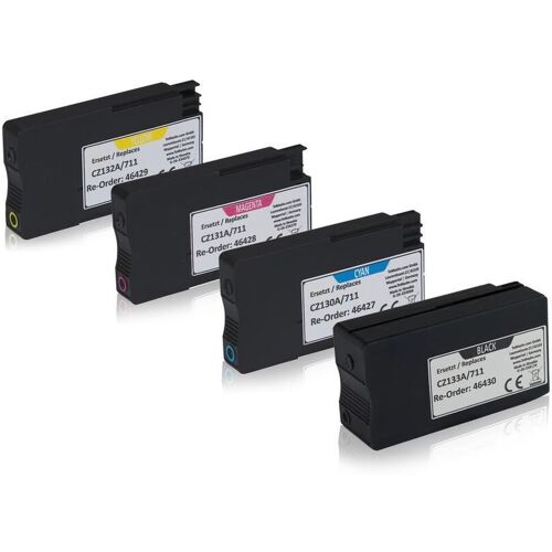 TonerPartner Multipack kompatibel zu HP CZ133A / 711 enthält 4x Tintenpatrone