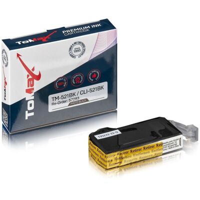 TonerPartner ToMax Premium ersetzt Canon 2933B001 / CLI-521BK Tintenpatrone, foto schwarz TonerPartner ToMax Premium ersetzt Canon 2933B001 / CLI-521BK Tintenpatrone, foto schwarz
