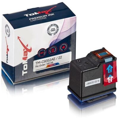 TonerPartner ToMax Premium ersetzt HP C9352AE / 22 Druckkopfpatrone, color TonerPartner ToMax Premium ersetzt HP C9352AE / 22 Druckkopfpatrone, color