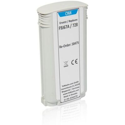 TonerPartner Kompatibel zu HP F9J67A / 728 Tintenpatrone, cyan TonerPartner Kompatibel zu HP F9J67A / 728 Tintenpatrone, cyan