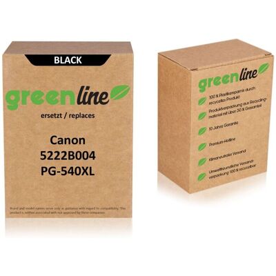 TonerPartner greenline ersetzt Canon 5222B004 / PG-540 XL Druckkopfpatrone, schwarz TonerPartner greenline ersetzt Canon 5222B004 / PG-540 XL Druckkopfpatrone, schwarz