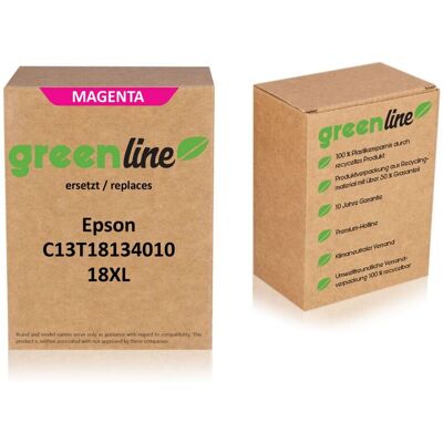 TonerPartner greenline ersetzt Epson 18XL (C13T18134010) Tintenpatrone, magenta TonerPartner greenline ersetzt Epson 18XL (C13T18134010) Tintenpatrone, magenta