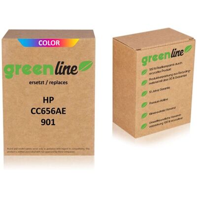 TonerPartner greenline ersetzt HP CC656AE / 901 Druckkopfpatrone, color TonerPartner greenline ersetzt HP CC656AE / 901 Druckkopfpatrone, color
