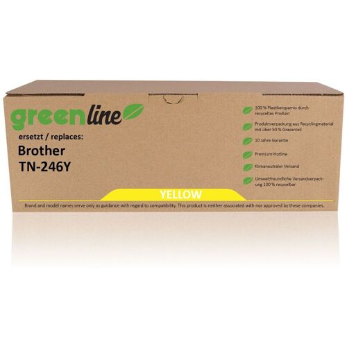 TonerPartner greenline ersetzt Brother TN-242Y / TN-246Y Tonerkartusche, gelb