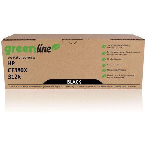 TonerPartner greenline ersetzt HP CF 380 X / 312X Tonerkartusche, schwarz