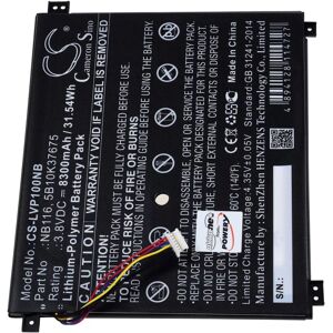 AccuCell Akku passend für Laptop Lenovo IdeaPad 100S-11IBY 80R200DHGE, Typ NB116 - 3,8V - 8300 mAh