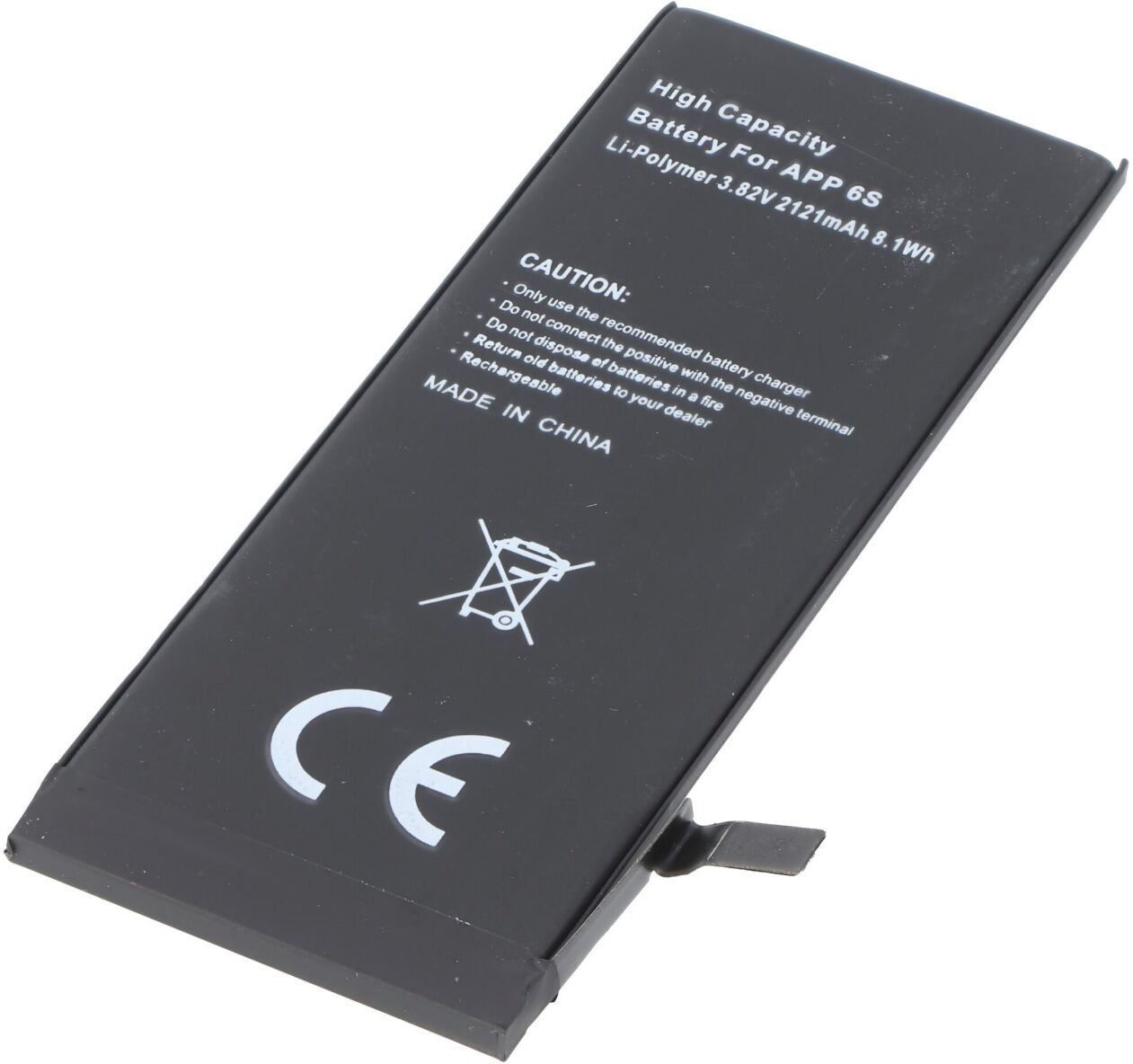 AccuCell 2121mAh satte Kapazität Hochleistungsakku mit passend für den Apple iPhone 6S Akku 616-00033, 616-00036, max. 8,1Wh