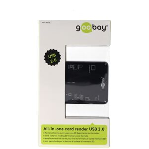 Goobay Cardreader All in 1 extern Kartenlesegerät USB 2.0 Hi-Speed, 6 Kartenschächte