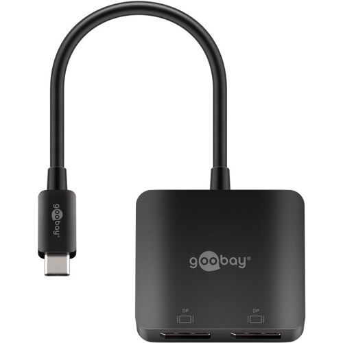 Goobay USB-C™-Adapter auf 2x DisplayPort - USB-C™-Stecker > DisplayPort-Buchse