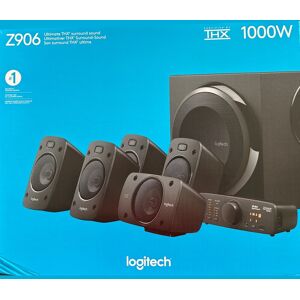 Logitech Lautsprecher Z906, Audio, Surround 5.1, 500W Subwoofer, THX-DD-DTS, schwarz, Retail