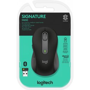 Logitech Maus M650, Signature, Wireless, Bolt, Bluetooth, grafit Optisch, 400-4000dpi, 5 Tasten, Right, S/M, Retail