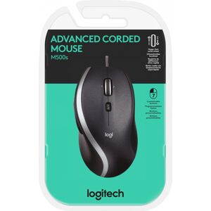 Logitech Maus M500S, Advanced, USB, schwarz Optisch, 4000 dpi, 7 Tasten, Retail
