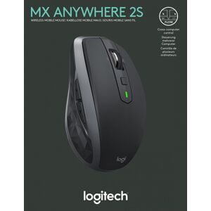 Logitech Maus MX Anywhere 2S, Wireless, Unifying, Bluetooth, grafit Laser, 200-4000 dpi, 7 Tasten, Akku, Retail