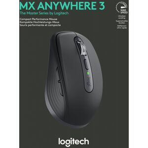 Logitech Maus MX Anywhere 3, Wireless, Unifying, Bluetooth, grafit Laser, 200-4000 dpi, 6 Tasten, Akku, Retail