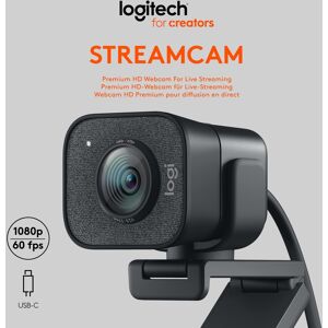 Logitech Webcam StreamCam, HD 1080p, grafit 1920x1080, 30 FPS, USB, Retail