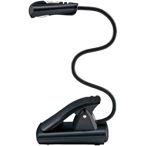WEDO Leselampe mobil LED mit Batterien schwarz
