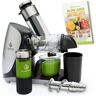 NUTRILOVERS | #WissenWasDrinIst GREEN-PRESS MAX EDELSTAHL Entsafter Slow Juicer mit Edelstahl-Pressschnecke   BPA-frei