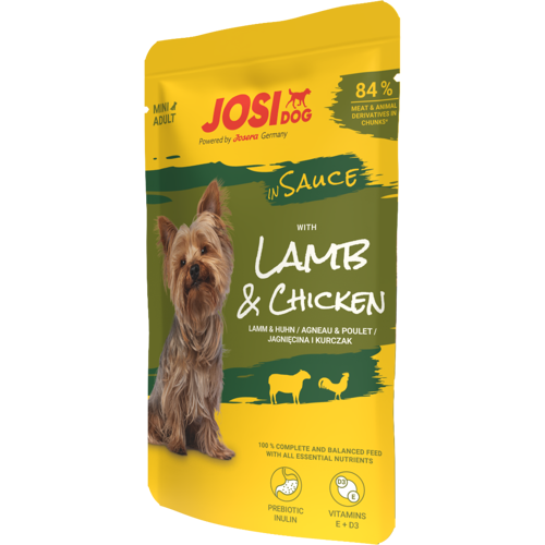 JosiDog Mini Lamb&Chicken in Sauce 24x100g