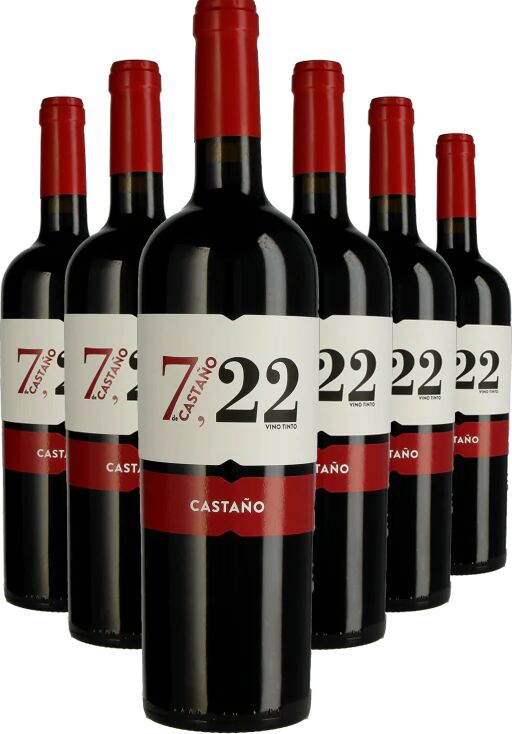 Bodegas Castaño Paket 6 Flaschen von 7 de Castano 2022 rot 0.75 l