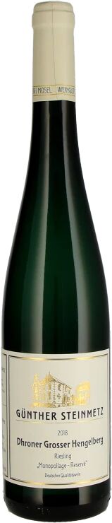 Günther Steinmetz Dhroner Großer Hengelberg 2018 weiss 0.75 l