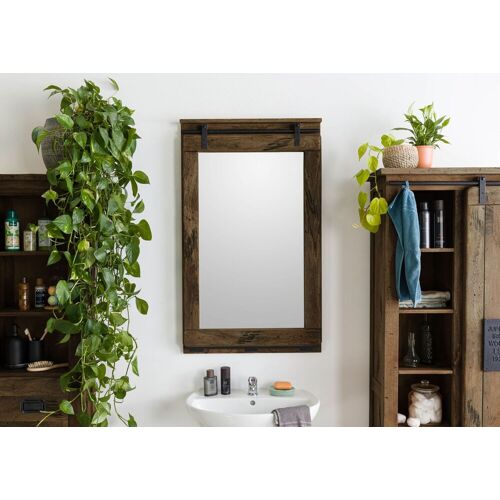 Massivmoebel24.de Spiegel Mango 65x6x110 braun lackiert RAILWAY #483