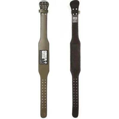 Gepolsterter Hebegürtel aus Leder Gorilla Wear 4" Grün S/M Gepolsterter Hebegürtel aus Leder Gorilla Wear 4" Grün S/M