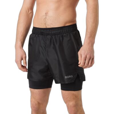2in1 Shorts Björn Borg Performance Schwarz S 2in1 Shorts Björn Borg Performance Schwarz S