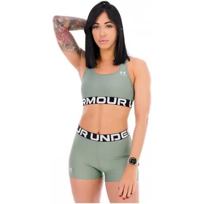 Damen-Sport-BH Under Armour HeatGear Mid Branded Vert S Damen-Sport-BH Under Armour HeatGear Mid Branded Vert S