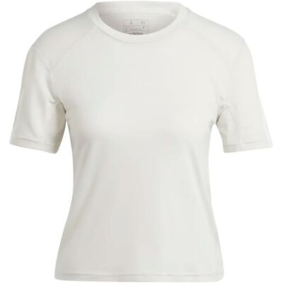 adidas Train Cotton 3-Stripes Crop T-Shirt - Grau - T-Shirt adidas Train Cotton 3-Stripes Crop T-Shirt - Grau - T-Shirt