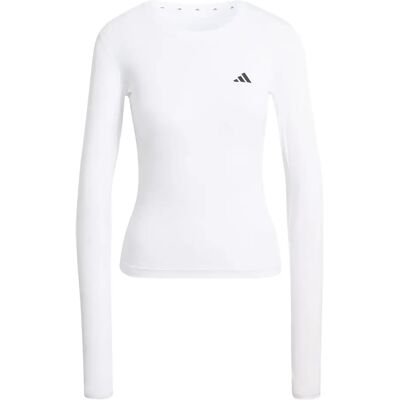 Langarmtrikot für Damen adidas Power Essentials Contour Blanc 2XL Langarmtrikot für Damen adidas Power Essentials Contour Blanc 2XL