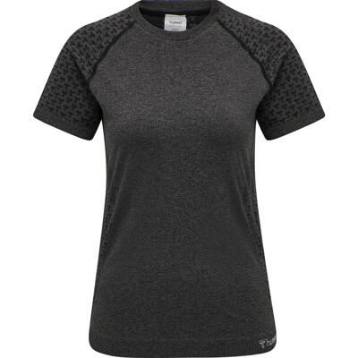 HUMMEL Classic Bee Nahtlose T-Shirt - Schwarz Melange - Trainingsbekleidung HUMMEL Classic Bee Nahtlose T-Shirt - Schwarz Melange - Trainingsbekleidung