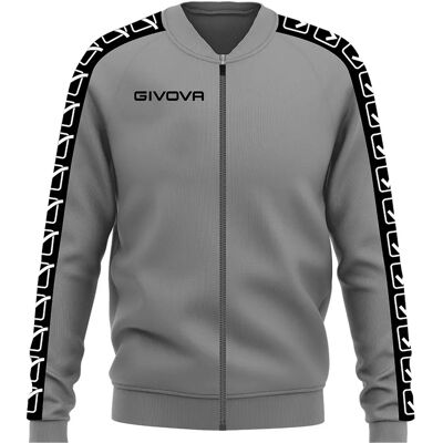 Trainingsjacke mit Streifen Givova College Gris S Trainingsjacke mit Streifen Givova College Gris S