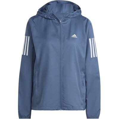 Wasserdichte Jacke für Frauen adidas Own the Run Blanc XS Wasserdichte Jacke für Frauen adidas Own the Run Blanc XS