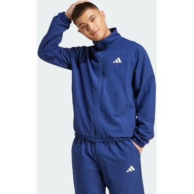 Trainingsjacke adidas ESSENTIALS SMALL LOGO Bleu M Trainingsjacke adidas ESSENTIALS SMALL LOGO Bleu M