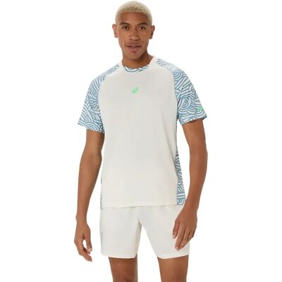 Trikot mit Allover-Print Asics Blanc 2XL Trikot mit Allover-Print Asics Blanc 2XL