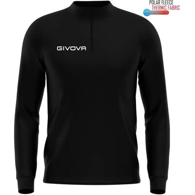 Sweatshirt 1/2 Reißverschluss Givova 500 Noir 4XL Sweatshirt 1/2 Reißverschluss Givova 500 Noir 4XL