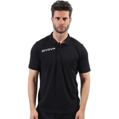Polo mit Taschen aus Netzstoff Givova Noir XL Polo mit Taschen aus Netzstoff Givova Noir XL