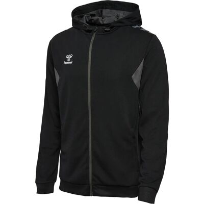 Sweatshirtjacke mit Reißverschluss und Kapuze Hummel Authentic Noir M Sweatshirtjacke mit Reißverschluss und Kapuze Hummel Authentic Noir M