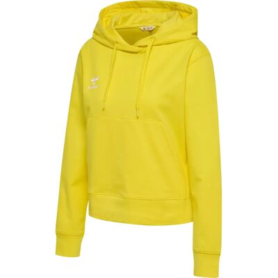 Damen-Kapuzenpullover Hummel Go 2.0 Jaune M Damen-Kapuzenpullover Hummel Go 2.0 Jaune M