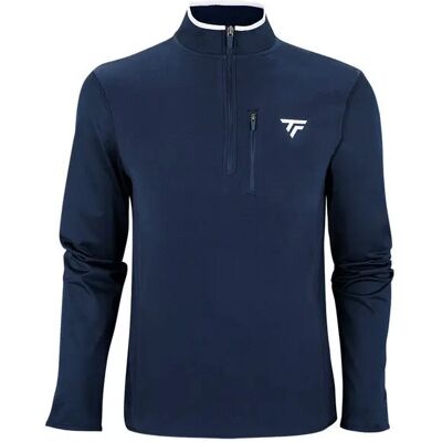 Sweatshirt 1/4 Reißverschluss Tecnifibre Bleu L Sweatshirt 1/4 Reißverschluss Tecnifibre Bleu L